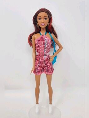 🎀 Mattel Barbie Fashionistas Red Hair Asian Indian Friend Model Beautiful